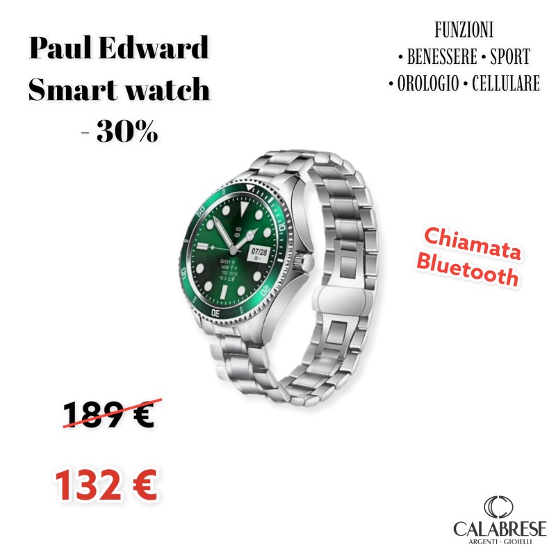 Smart Watch PAUL EDWARD PE004B Green