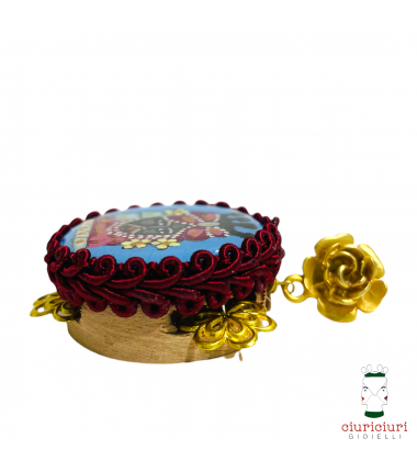 Small TAMBURELLI earrings with MOOR'S HEADS