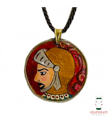 MOTHER OF PEARL large pendant PALADIN