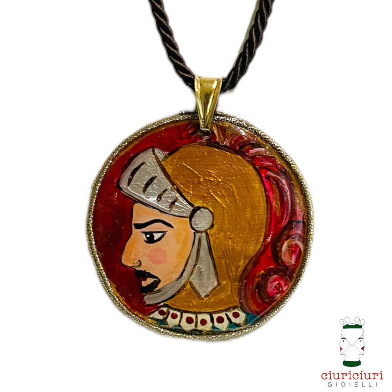 MOTHER OF PEARL large pendant PALADIN