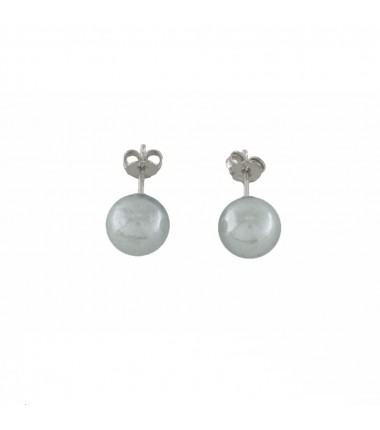 Murrina Murano - Orecchini Top Majime grigi in argento 925 e vetro di Murano