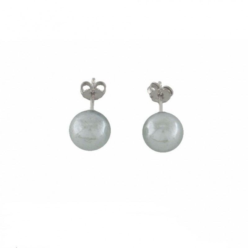Murrina Murano - Majime Top grey earrings, silver 925 and Murano glass