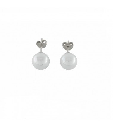 Murrina Murano - Orecchini Top Majime bianchi in argento 925 e vetro di Murano