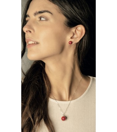 Murrina Murano - Orecchini Top Majime bianchi in argento 925 e vetro di Murano