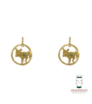 Ciuriciuri Gioielli - Orecchini Amunì Medaglia traforata grande con pietre