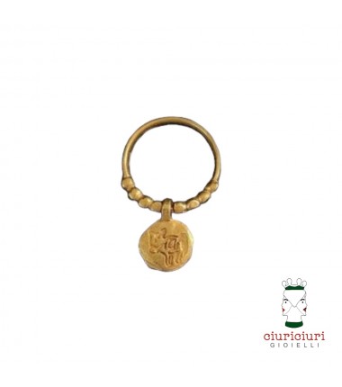 Ciuriciuri Gioielli - Amunì ring with pendant medal