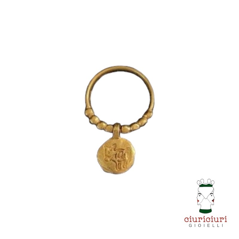 Ciuriciuri Gioielli - Amunì ring with pendant medal