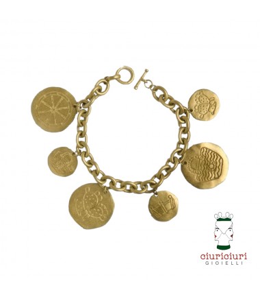 Ciuriciuri Gioielli - Amunì chain bracelet with six medals