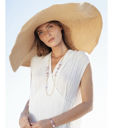 Murrina Murano - Sunset Mirage long necklace multicolour, metal and Murano glass