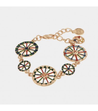 I Love Sicily - BYS - Metal bracelet with wheels