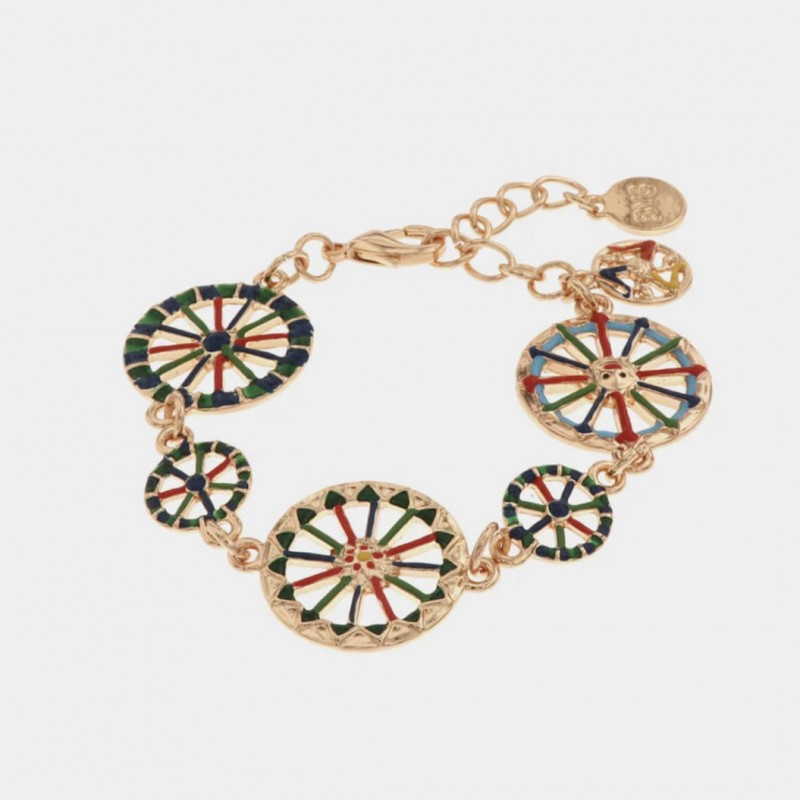 I Love Sicily - BYS - Metal bracelet with wheels