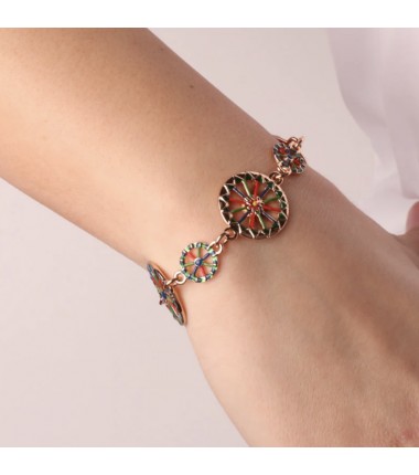 I Love Sicily - BYS - Metal bracelet with wheels