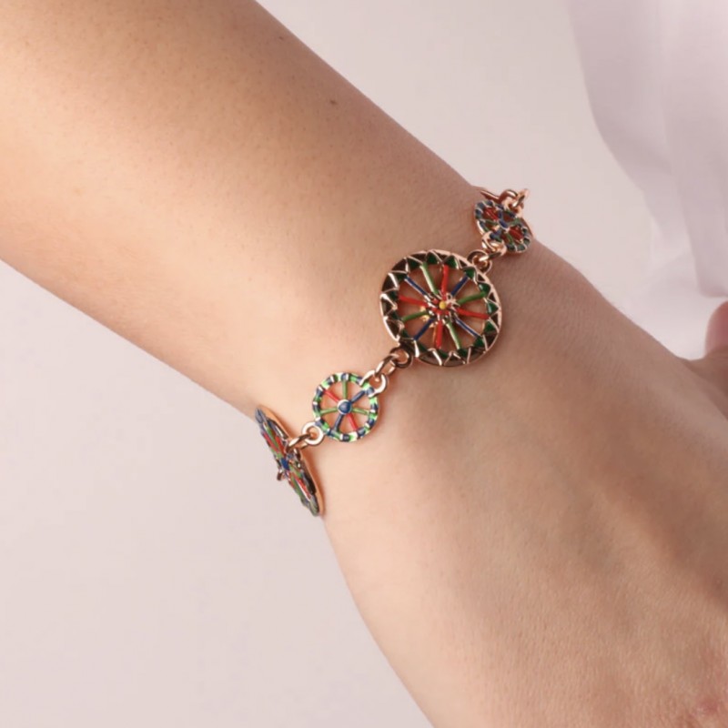 I Love Sicily - BYS - Metal bracelet with wheels